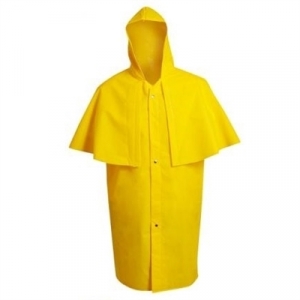 CAPA DE CHUVA TIPO MORCEGO C/ CAPUZ TREVIRA KP400 AMARELA G