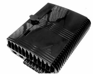 CAIXA FTTX P/ FIBRA OPTICA CTO ATE 16 FIBRAS PRETA