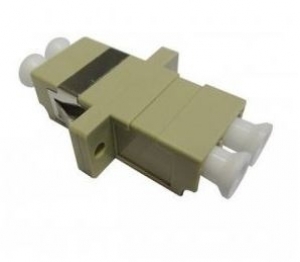 ACOPLADOR P/ DIO, MM, DUPLEX, LC/LC, BEGE
