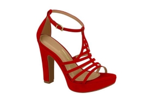 Sandália Salto Vizzano Pelica/Nobuck