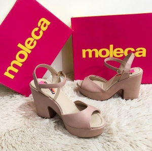 Sandália Salto Moleca Napa Turim