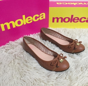 Sapatilha Moleca Verniz/Napa Sardenha