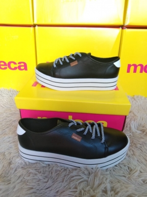 Sapatênis Moleca Napa Turim Verniz Cristal