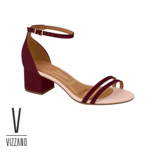 Salto Bloco Vizzano Nobuck Nice Glam