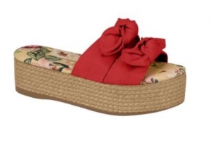 Sandália Plataforma Moleca Camurça Flex Tira Pronta