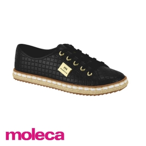 Sapatênis Moleca Casual Napa Nature Matelasse