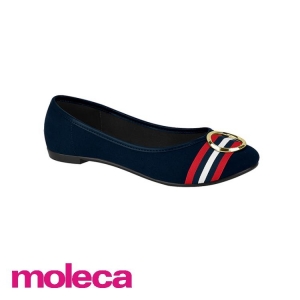 Sapatilha Moleca Camurça Flex Marinho