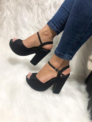 Sandália Salto Vizzano Camurça Flex Model 6281147