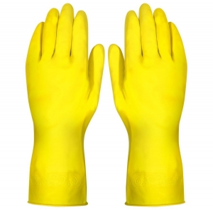 LUVA DE LATEX AMARELA